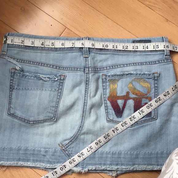 Citizens of Humanity Love Denim Mini Skirt Size 29 - Picture 5 of 15